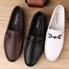 Pánské mokasíny z pravé kůže Design Mokasíny Módní Nazouvací Měkké Ploché Ležérní Pánské Boty Obuv pro Dospělé Pánské Ručně Vyráběné Boty do Lodi