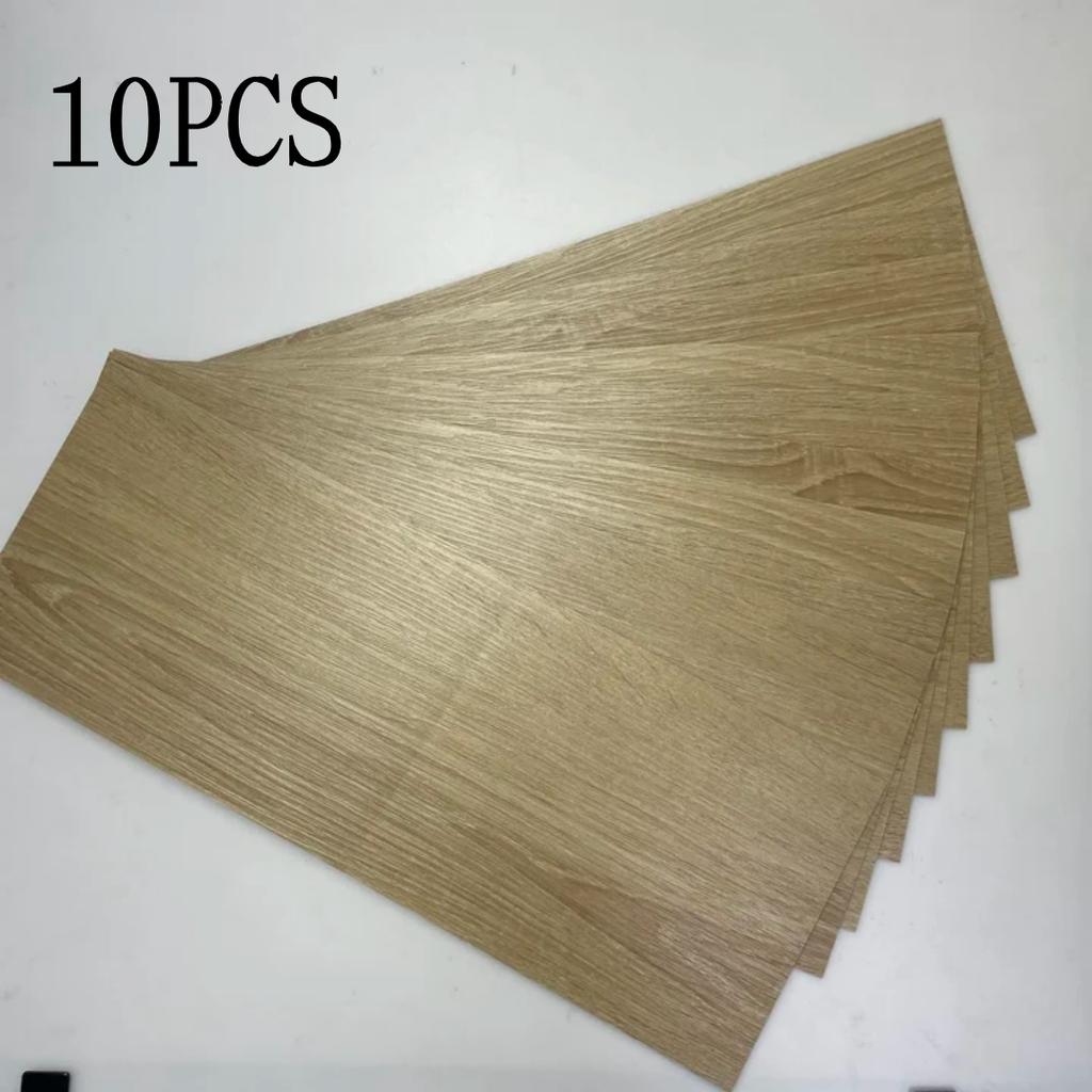 10PCS 40cmx15cm Plank Flooring PVC Self-Adhesive Flooring DIY Installation for Bathroom Kitchen Indoor Area Residential