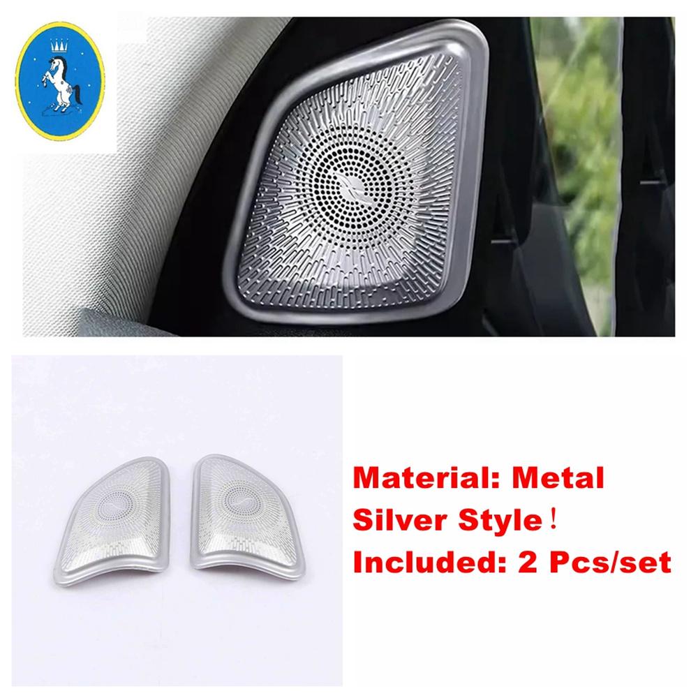 Silver Inner Window Pillar A Stereo Speaker Audio Loudspeaker For Mercedes-Benz GLE GLS Gle320 450  -  Auto Accessories A-pillar horn