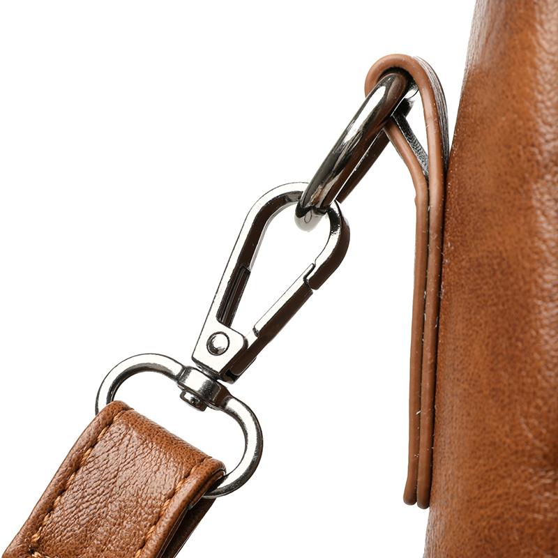 Multifunctional Backpack Women's Bag PU Shoulder Bag Solid Color Handbag