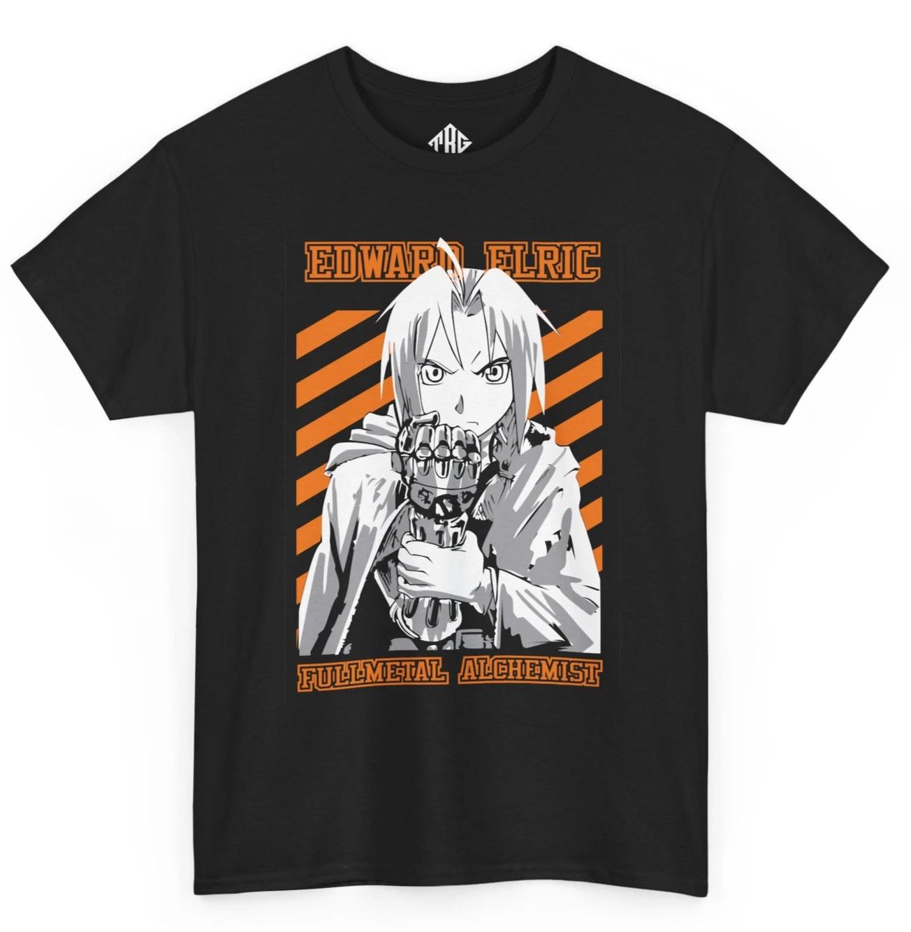 Anime T-Shirt Style Fullmetal Alchemist Warrior Graphic Tee Inspired Cosplay M