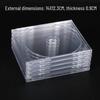 Clear Acrylic CD Storage Box for Single/Double Discs with Replaceable Color Pages - Free Shipping
