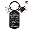 Stainless Steel Keychain European And American 2025 Graduation Season Gift Engraved Metal Key Ring Graduation Classmate Gift