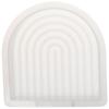 Silicone Rainbow Arch Candle Mould White 17.4*17.2*3.4 cm Geometric Shape Silicone Mould Home Decoration