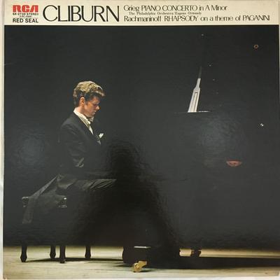 LP Record VAN CLIBURN, EUGENE ORMANDY, PHILAD - Rachmaninoff / Grieg ? Grieg Piano  SX2738 RCA RED SEAL 1975 Japan Classical Used