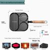 Cast Iron Non-stick Breakfast Pan: 3-in-1 Omelet, Burger Mold, Egg & Dumpling Maker