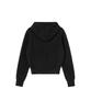 REST&RECREATION Hairy Knit Hood Zip-Up - Black