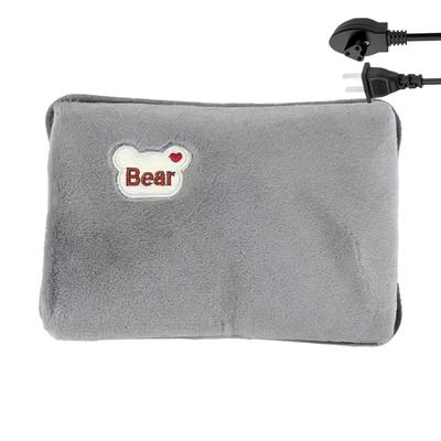 Electric Hot Water Bag Rechargeable Leak-Proof Hand Warmer Hot Water Bag with Soft Cover for Winter Cold Weather Period Cramps