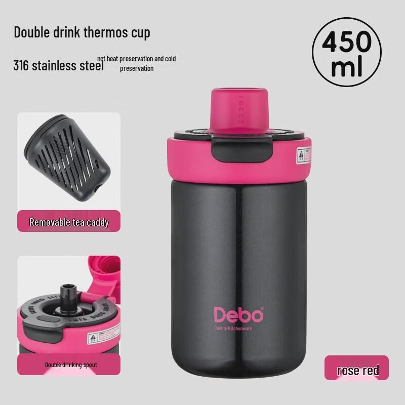 Debo Harris Double-Drink Insulated Bottle