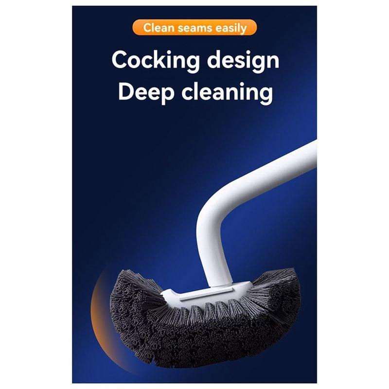 A84E-Long-Handled Toilet Brush No Dead Corners, No Need To Punch Holes Long-Handled Cleaning Brush A