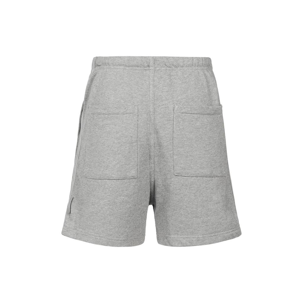 adidas Originals Trefoil Stripe Drawstring Straight-Leg Casual Shorts Men Bottoms Grey HM5119