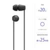 Sony WI-C100 Wireless Earbuds: Bluetooth, 25hr Battery, IPX4, DSEE - Black WI-C100 BZ