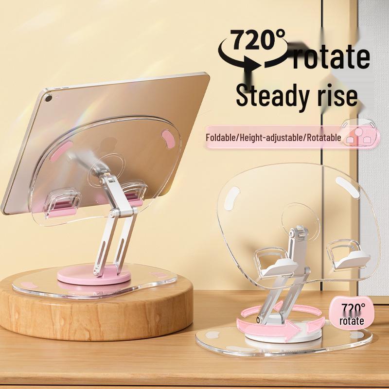 

Rotating Aluminum Tablet & Phone Stand: Foldable & Adjustable