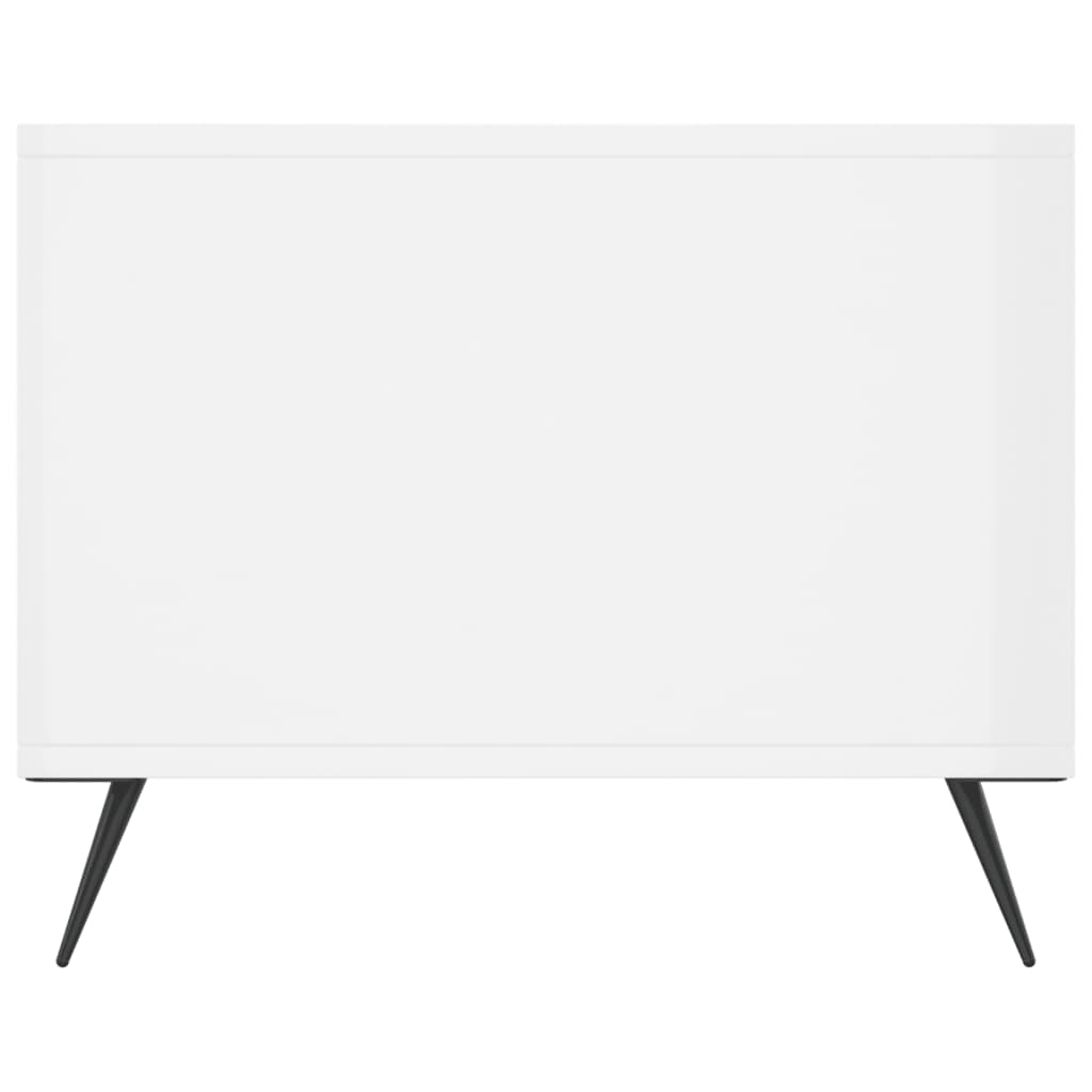 Coffee Table, High Gloss White, 90x50x40 Cm