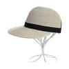 Summer Visor Hats for Women Foldable Floppy Solid Color Straw Sun Hat Travel Beach Baseball Cap