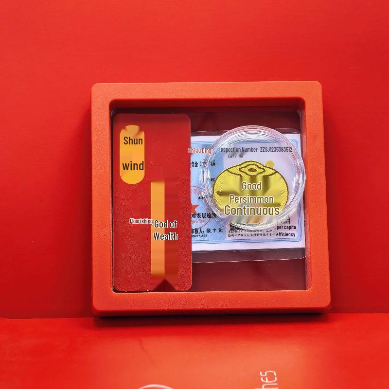 Year of the Horse Gold Wealth Sticker: Prosperity Amulet for Your Phone - Get Rich New Year Business Gift