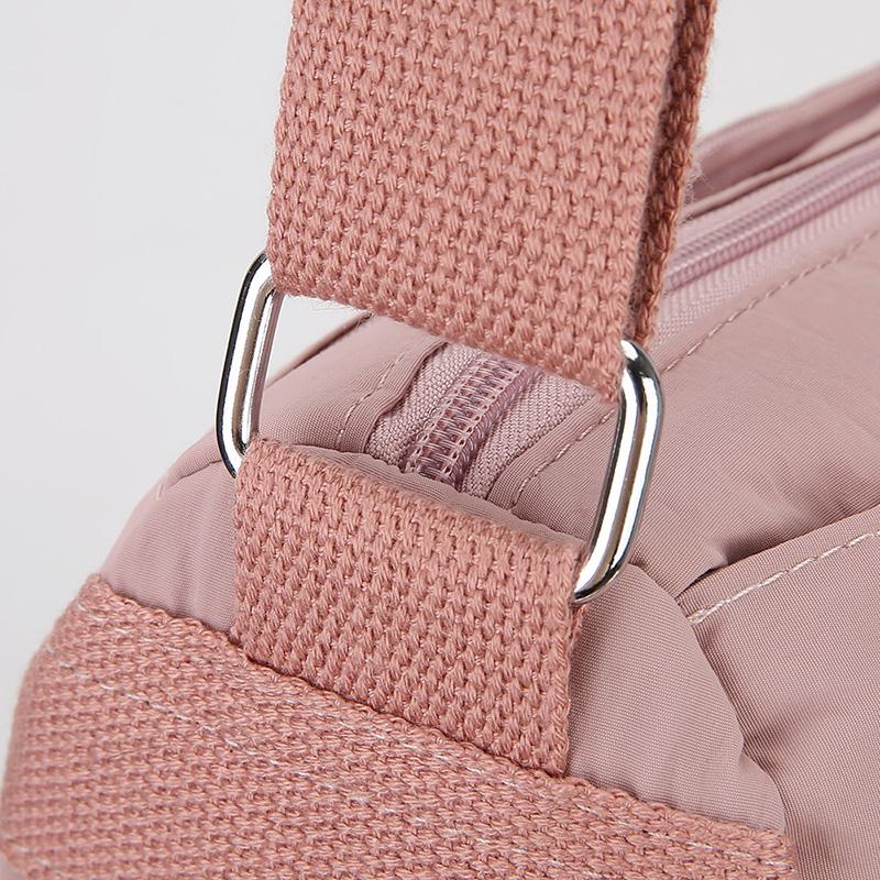 Water-Repellent Multi-Compartment Bag Lightweight Small Square Bag Commuter Women's Shoulder Bag Solid Color Crossbody Bag