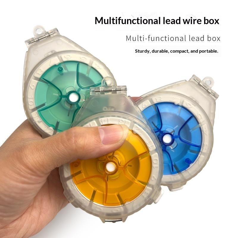 Quick Cut Fishing Line Leader Storage Box Anti Reverse Spool Organizer Compact Size for Hiking Camping Fishing Trips