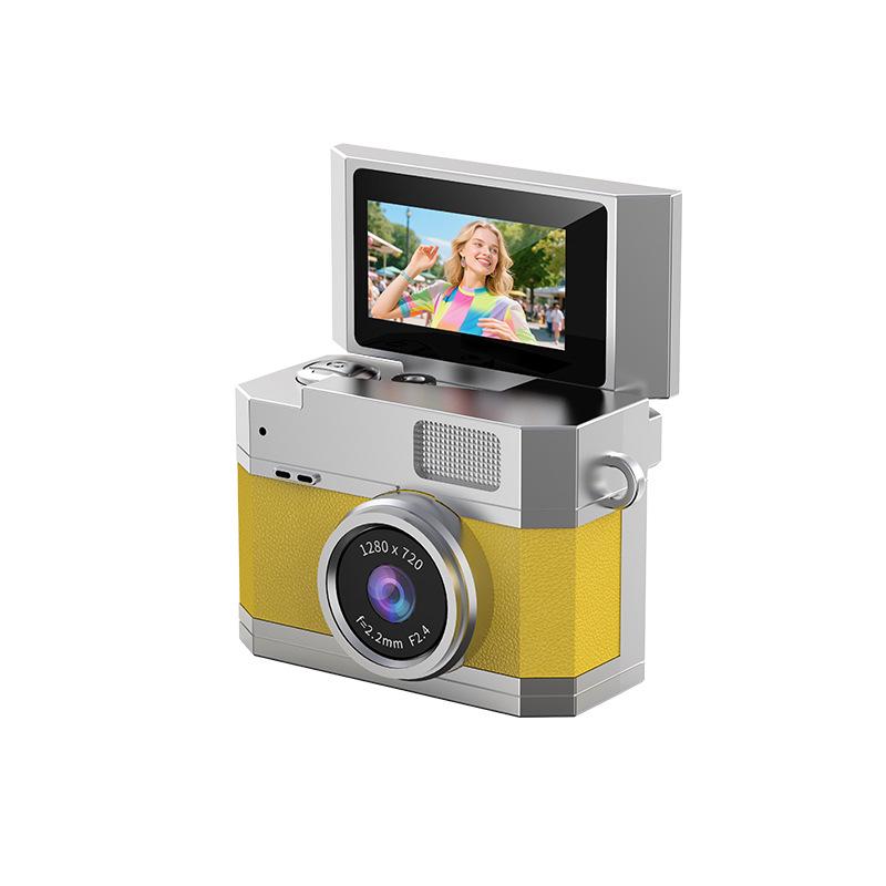 Portable Retro Mini HD Camera with Flip Screen for Outdoor Parties