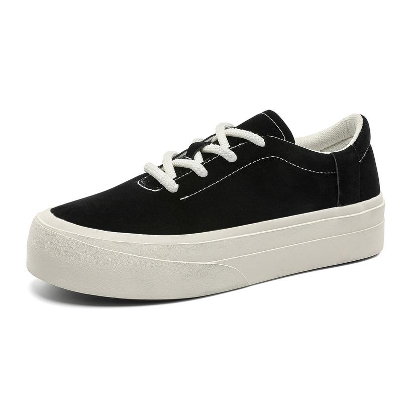 New simple men's shoes thick-soled heightened low-top trendy sports and leisure board shoes men