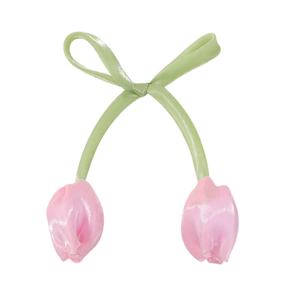 6PCS Korean Style Flower Bud Tulip Hair Rope Children Clothing Hair Clips and Hairbands Children Clothing Bags Accessories