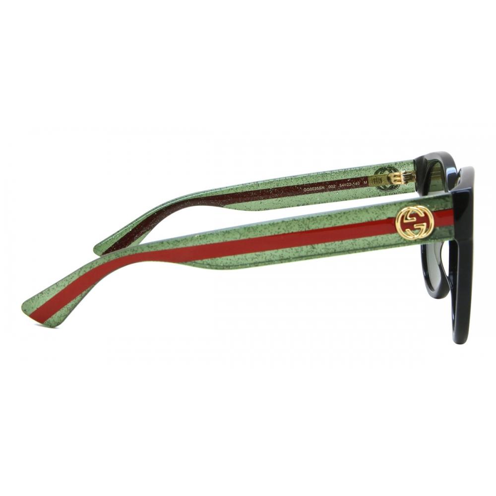 Gucci Women Sunglasses Black Gg0035sn 002