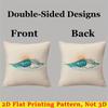 Sunset Wave Square Jacquard Pillow Cover for Sofa Office Waist Cushion Cover Home Decorative Pillowcase