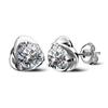 Korean Style Silver-Plated Heart-Shaped Earrings for Girls - Cute and Fashionable