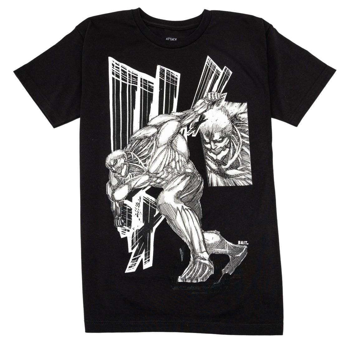 

BAIT x Attack On Titan Men Armor Titan Tee black High-end Luxury hot prouct Y2k Short Sleeves Classic Streetwear Trendy tee 4XL