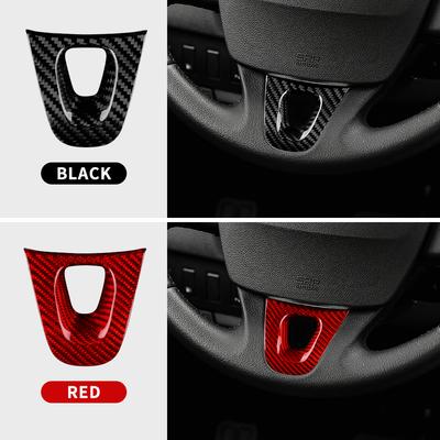 Real Dry Carbon Fiber Sticker For Renault Fluence Megane 3 RS Scenic 2009 2010 2011 2012 2013 2014 2015 Car Steering Wheel Trim