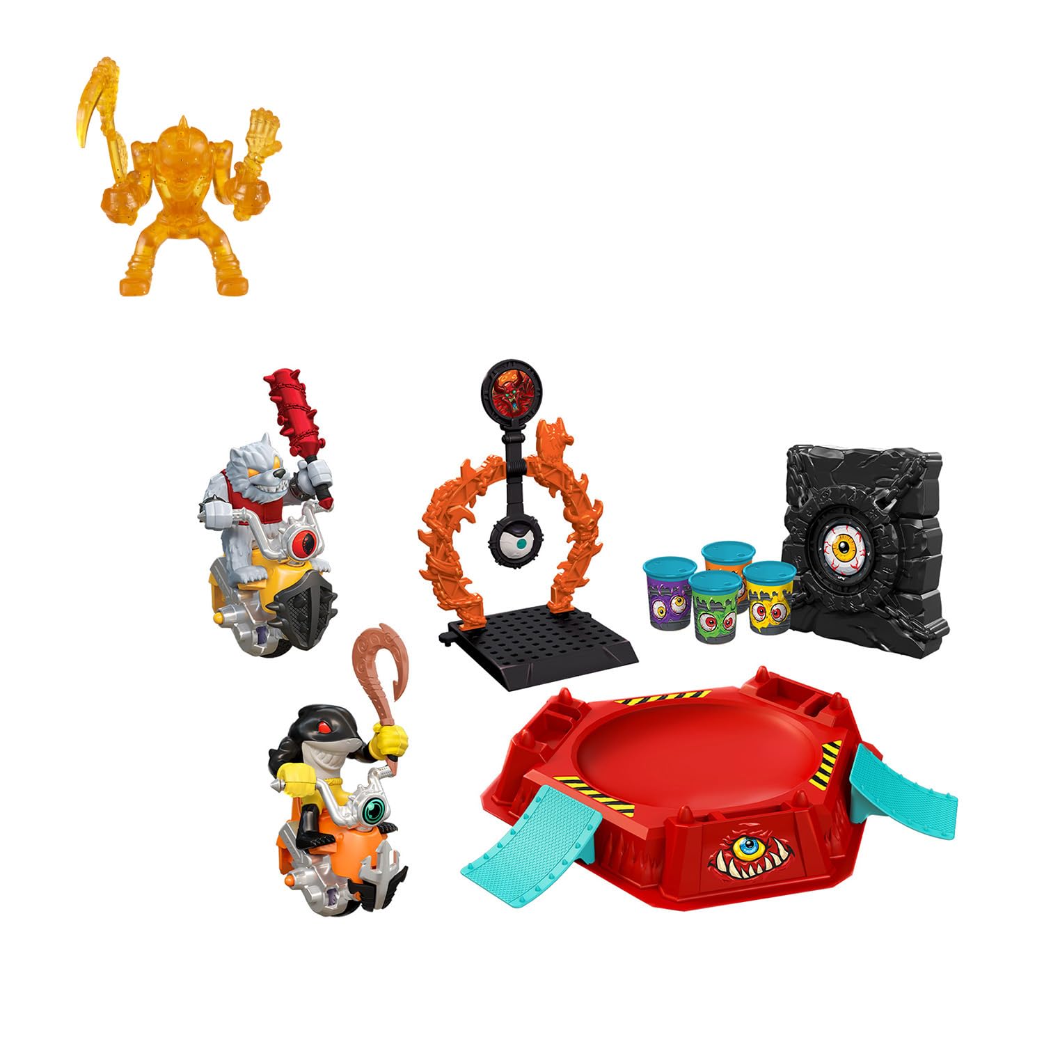 

Monsumoto DX Battle Arena Set 01 Alpha Wolf Megalodon Set Monsumoto Rider Kirakira Clear [BANDAI] & (Bonus ver. 1)