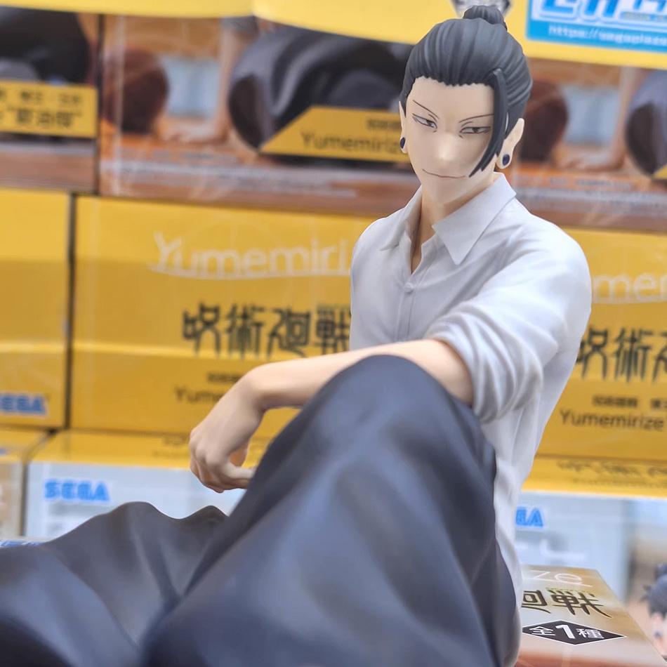 NEW SEGA 10cm Jujutsu Kaisen Anime Satoru Gojo & Geto Suguru Yumemirize Sitting Posture Action Figure Genuine Model Figurine Toy
