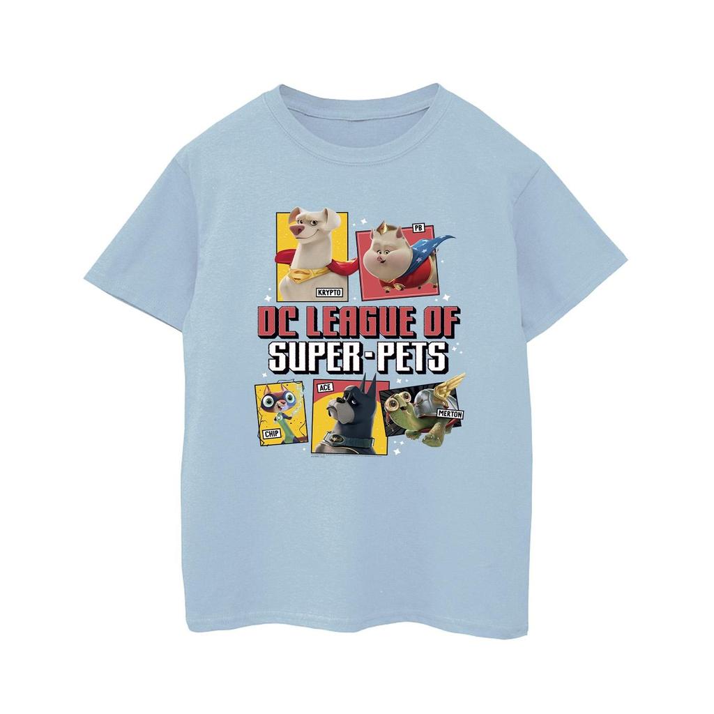 DC Comics Jungen DC League Of Super-Pets Profil-T-Shirt