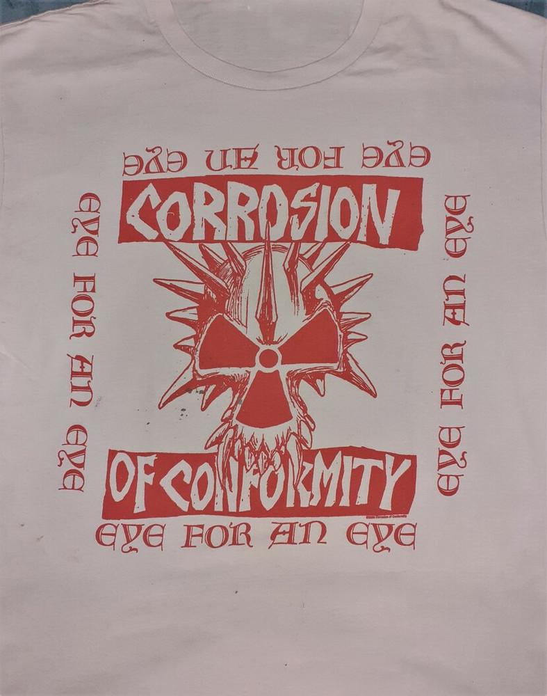 New Popular Corrosion of Conformity White T-Shirt Cotton Unisex T-Shirt L