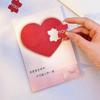 Romantic Love Puzzle Postcard Puzzle Recording Creative Valentine's Day Gift with Envelope Surprise Shining Heart-shaped Card