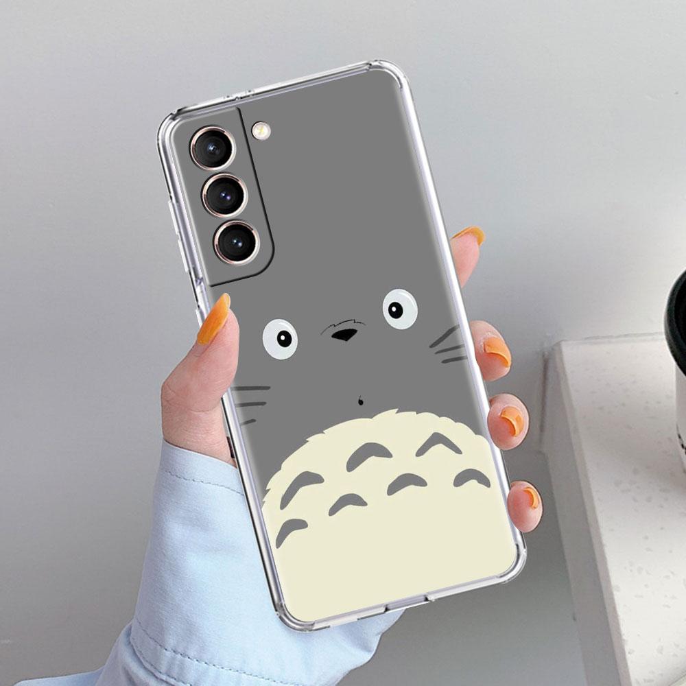 

Прозрачный мягкий чехол для телефона Samsung Galaxy S20 Fe S21 Ultra S10 Plus S10E S9 S8, противоударный защитный чехол Studio Ghibli Totoro Samsung A50