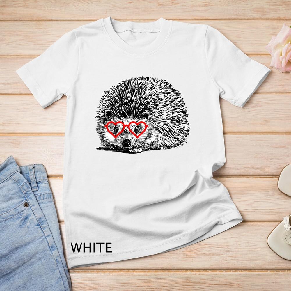 

Hedgehog Valentines Day Pet Mom Animal Lover Unisex T-shirt L