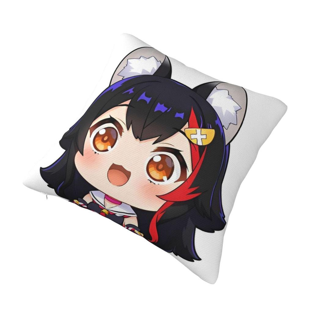 Anime Ookami Mio Pillow Cover Cute Funny Pillow Case Sofa Bedroom Home Decor Cushion Cover Square Custom DIY Pillowcases Gift