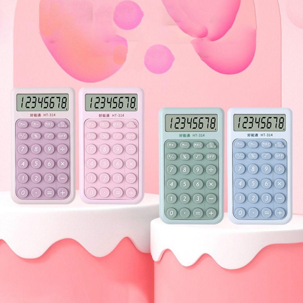 

Великий РК-дисплей Студентський калькулятор Високочутливий електронний калькулятор для дому фіолетовий