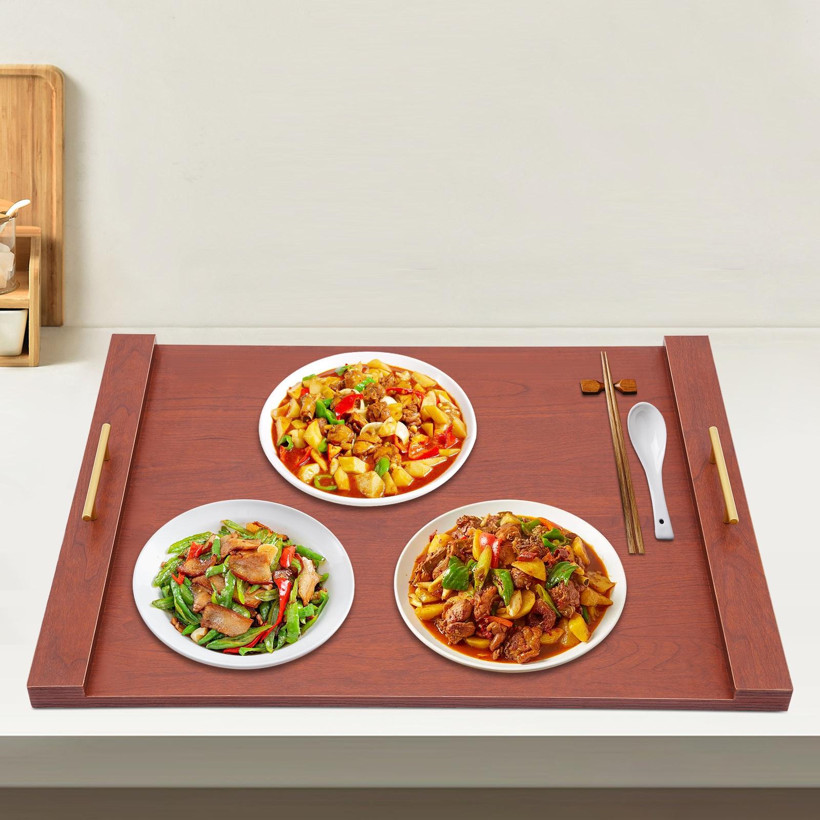 

Очень большая разделочная доска для столешницы, коричневая крышка для плиты, 29,9x21,6 дюйма, прямоугольный органайзер для столешницы коричневый