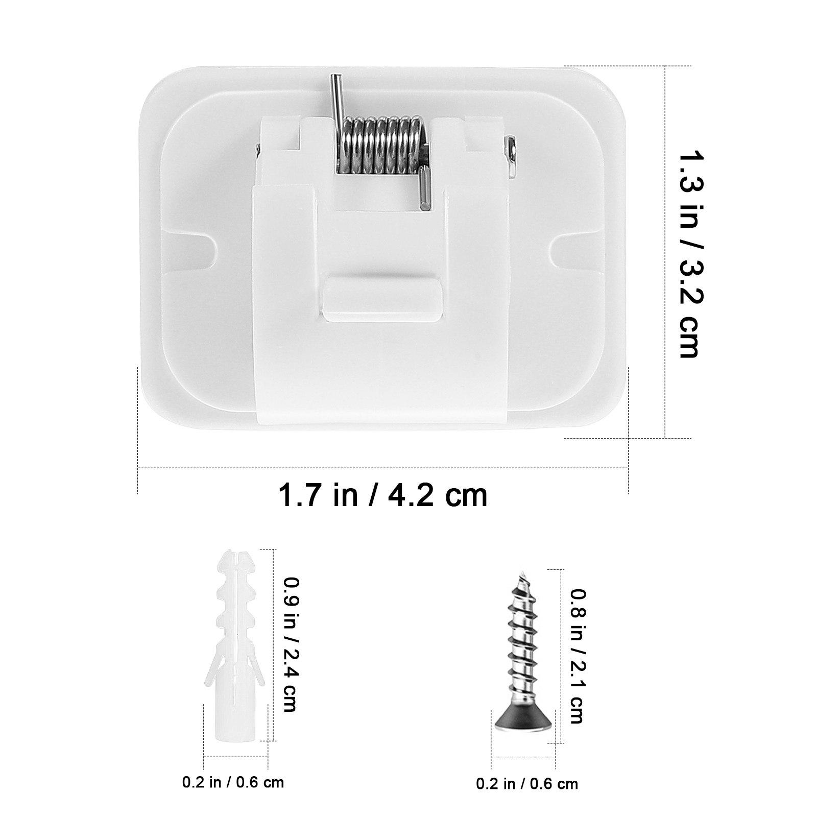 

10Pcs Self Adhesive Curtain Rod Holders Premium ABS Plastic Strong Stickiness Easy Install Nail Free Adjustable Curtain Pole other