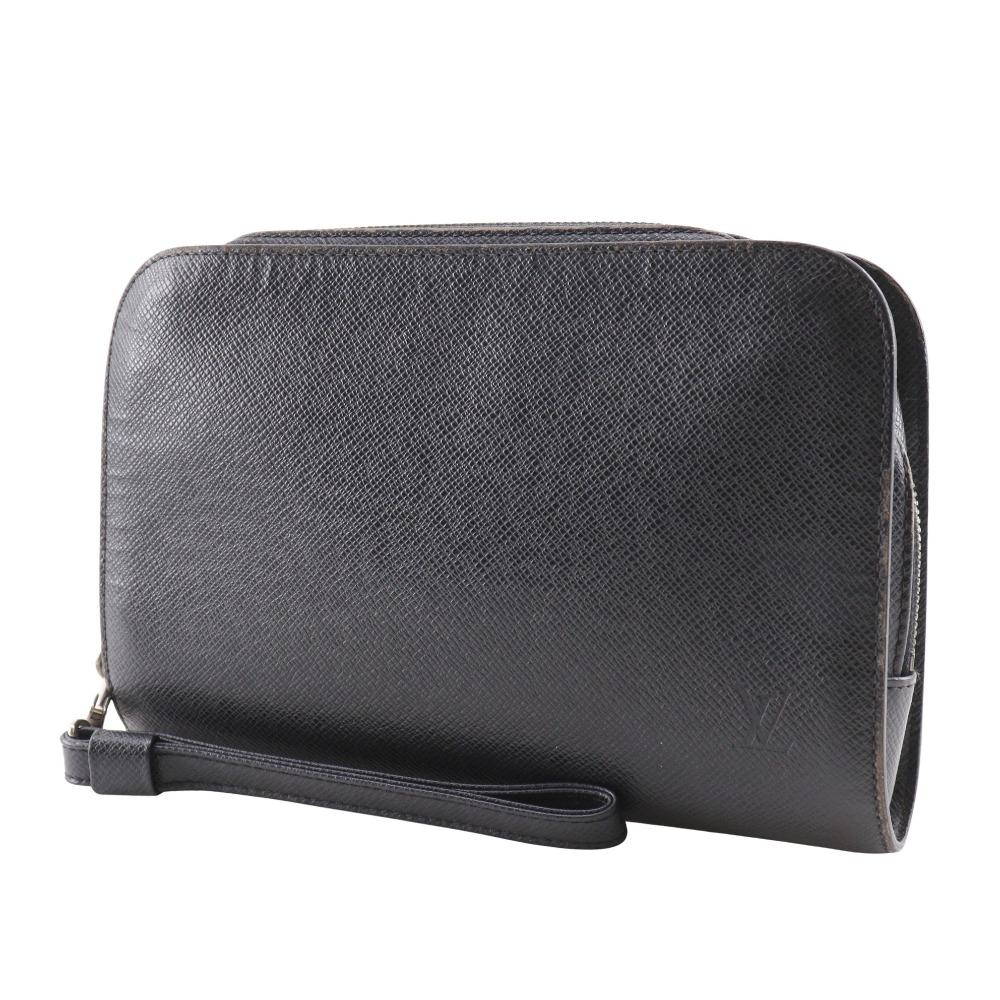 Louis Vuitton Baikal Business Bag M30182 Aldoise Black Taiga Mens Used