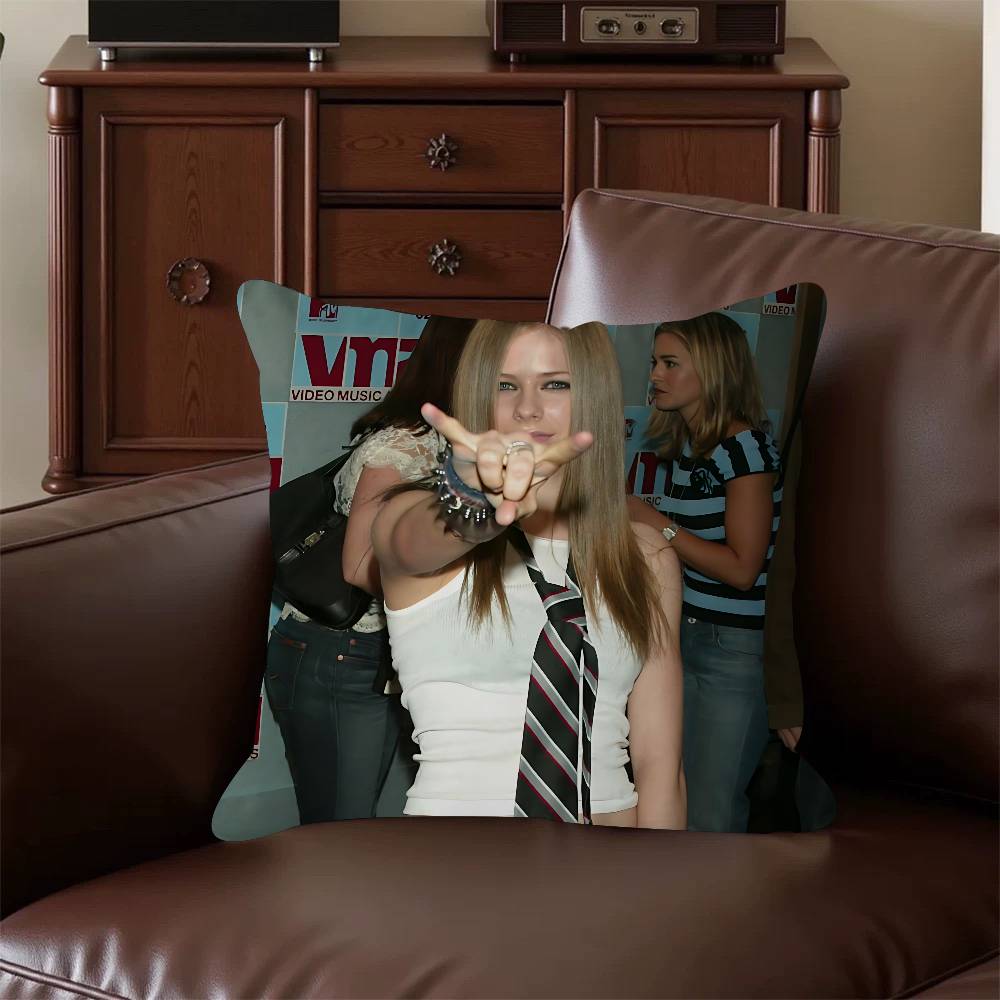 

A-Avril Lavigne Personalized Pillow Cover Kids Bedroom Wild Party Decor Pillowcase Kid Birthday Shower Gift 16x16Inch