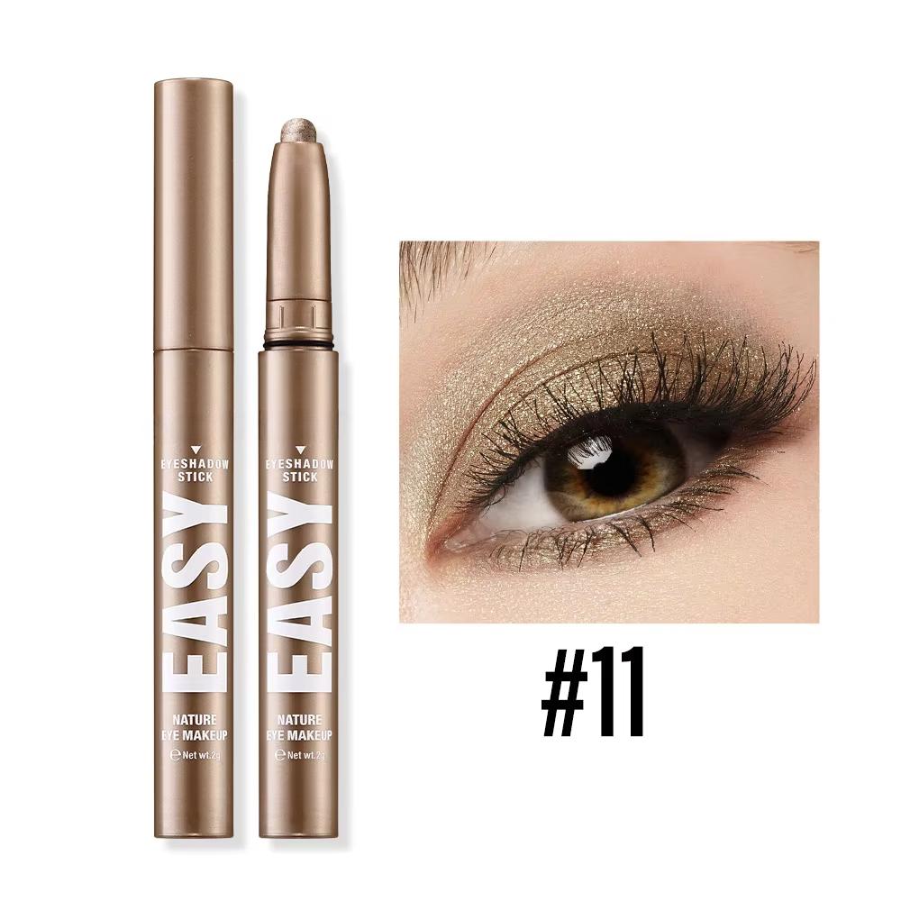 

New Shimmer Matte Multi-Color Eyeshadow Sticks Blendable Long-Lasting Eye Shadow Pencils Smooth Applications for Bold or Natural