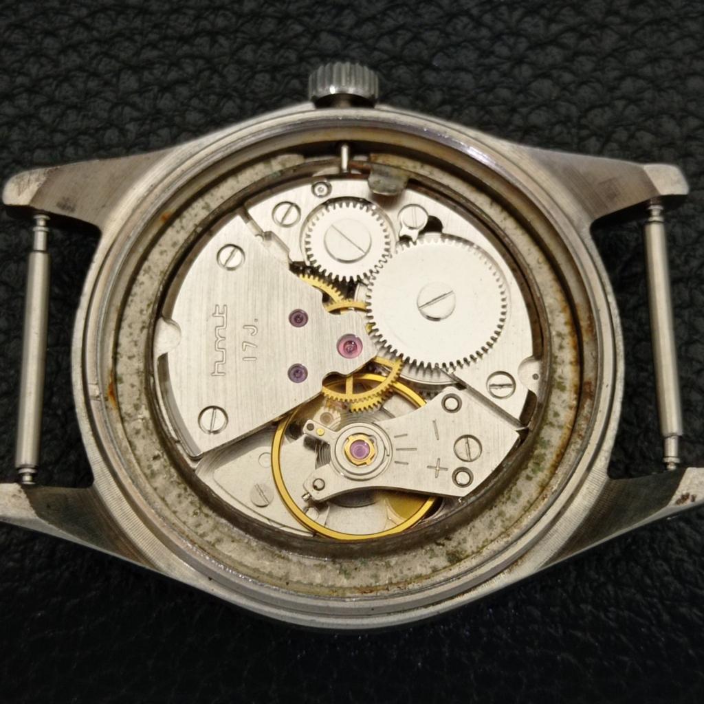 USED MENS HMT JANATA HAND-WINDING INDIAN BLUE COLOR DIAL WATCH a432773-2 R113-a432773