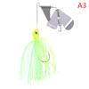 1 Piece Spinnerbait Fishing Lure Wobbler Spinner Cure Chatterbait For Bass Pike Walleye Sea Fishing