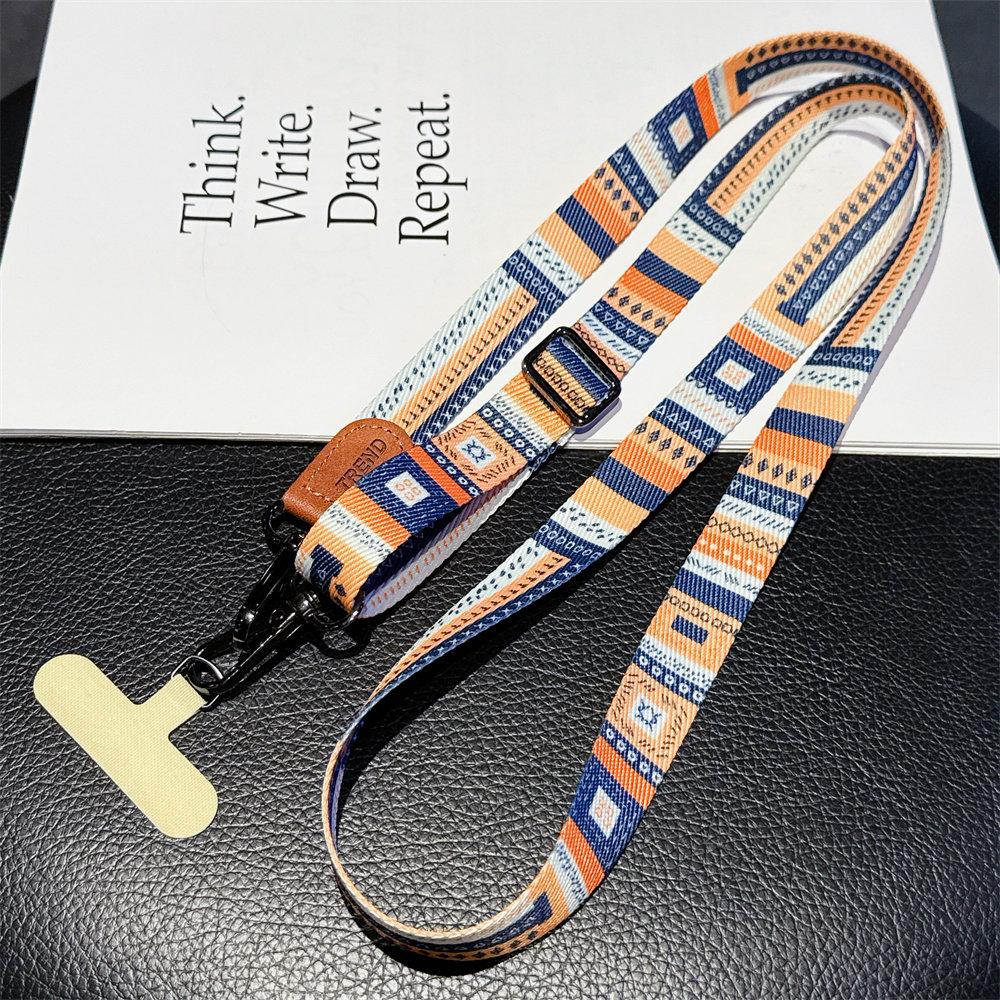 Adjustable Lanyard Crossbody Neck Cord Wrist Strap Phone Case Chain Fashion Anti Loss Outdoor Two Hooks Wide Hanging Rope