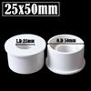 5Pcs/Lot I.D 20/25/32/40/50/63mm PVC Bushing Reducer Connector White PVC Pipe Joints Garden Water Supply Tube Reducing Union