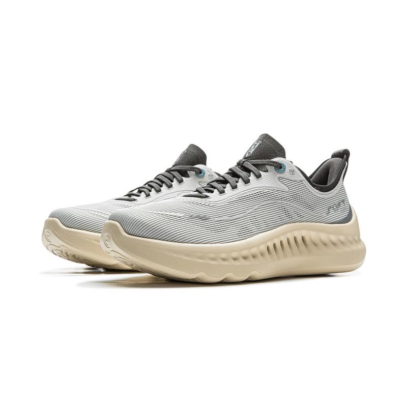 Li Ning SOFT COOL 2 Cushioning Abrasion Resistant Breathable Lightweight Low top Casual Shoes Men's Light Obsidian AGLV009-9