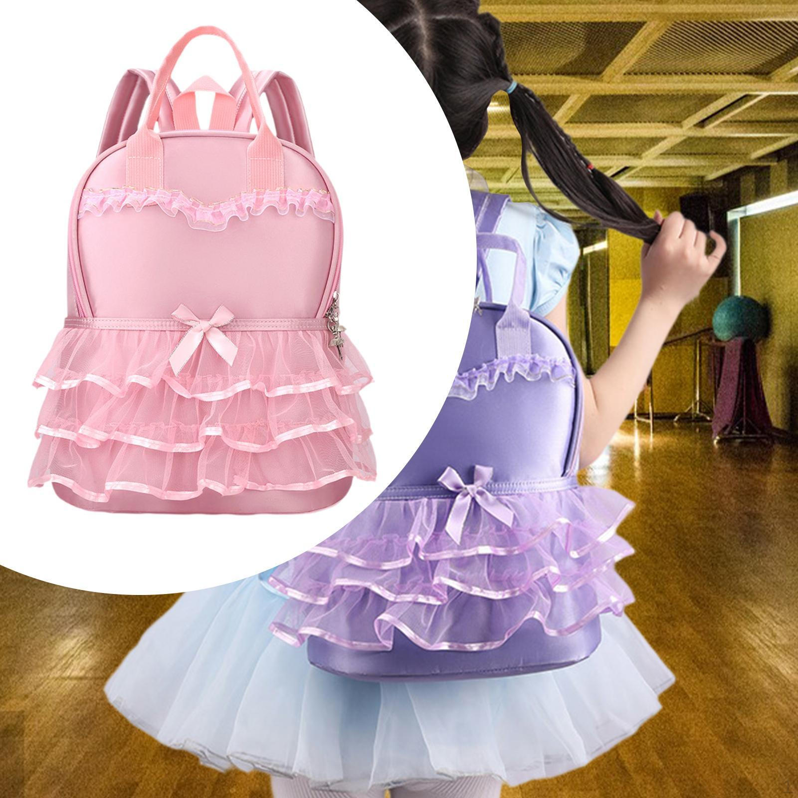 

Рюкзак для балета, легкое платье-пачка для гимнастических танцев розовый